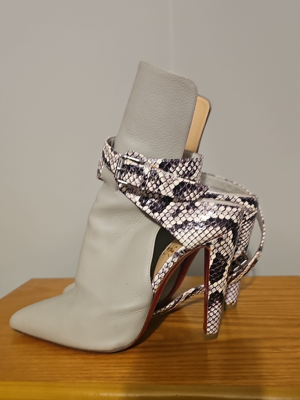 Christian Louboutin Pointipik 100mm Watersnake booties - Picture 3 of 14